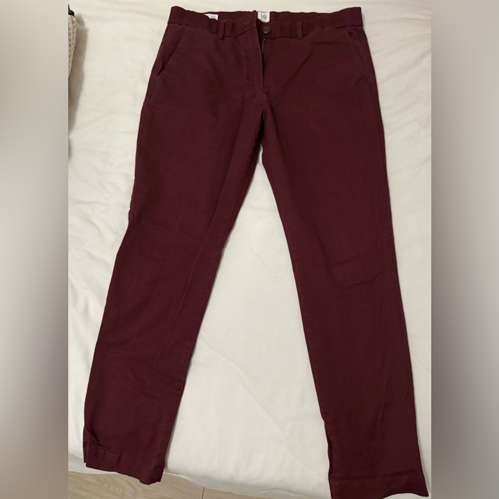 GAP Men's Burgundy Chinos